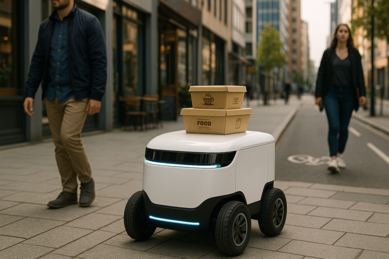 They Roll Through Traffic, Dodge Potholes, and Never Ask for Tips — Meet the Robots Taking Over Food Delivery