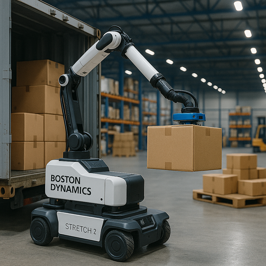 Boston Dynamics Stretch 2 warehouse