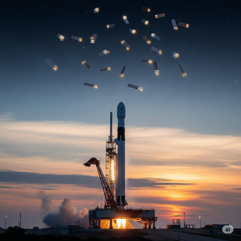 SpaceX Gets Early Start Today Launching 28 Starlink Minis at Dawn